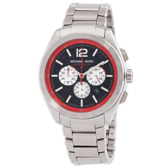 FX04461B NWT Michael Kors Fashion Men's Quartz Steel Authentic Watch - Picture 1 of 3